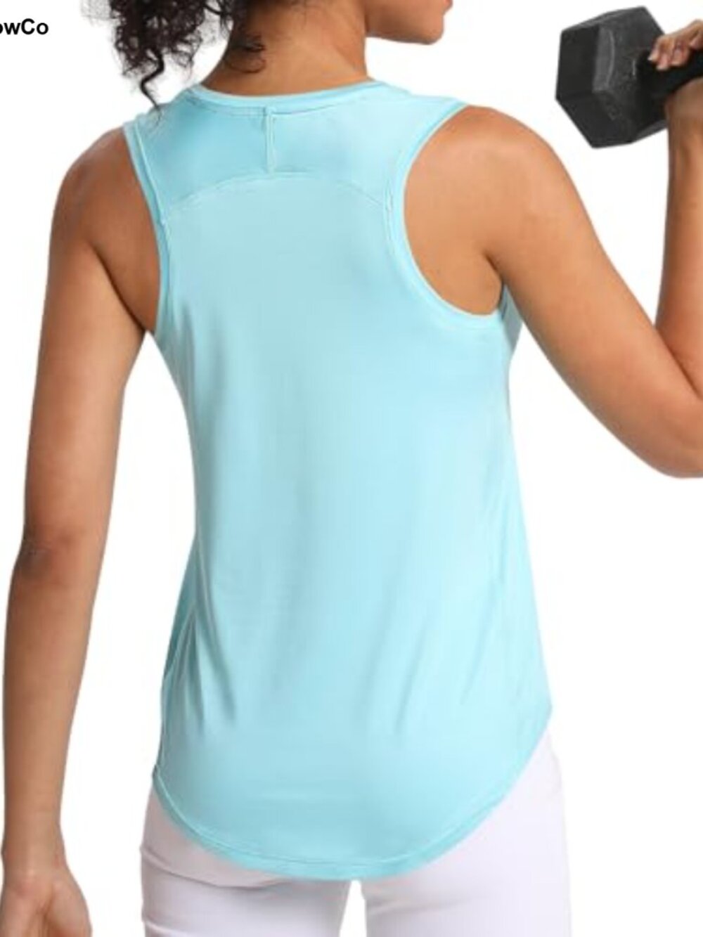 Women's Racerback Athletic Tank Top Sleeveless Slim Fit Yoga Gym Shirt